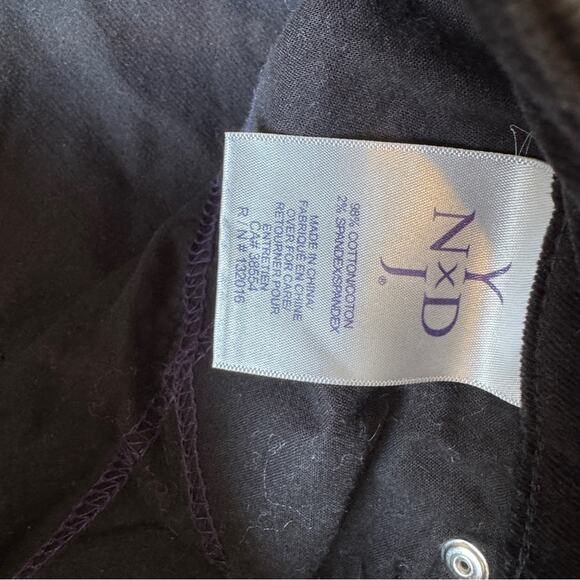 NYDJ Black Corduroy Bootcut Jeans Pants Womens 12 Classic Fall Casual - Picture 4 of 13